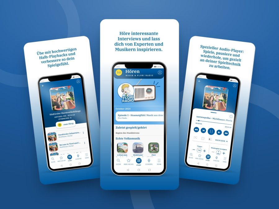 Screens der Michlbauer App