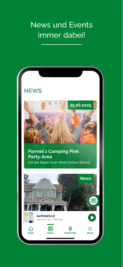 Radio Grün Weiß App Screen 3