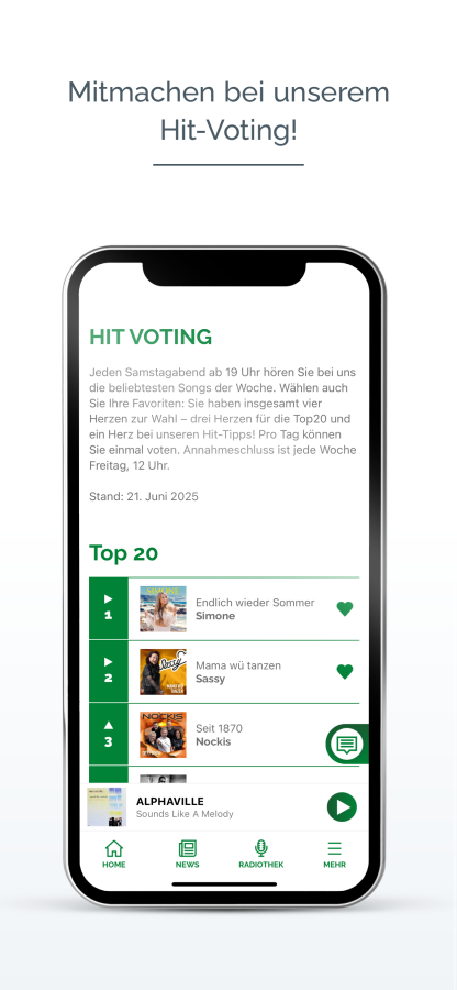 Radio Grün Weiß App Screen 4