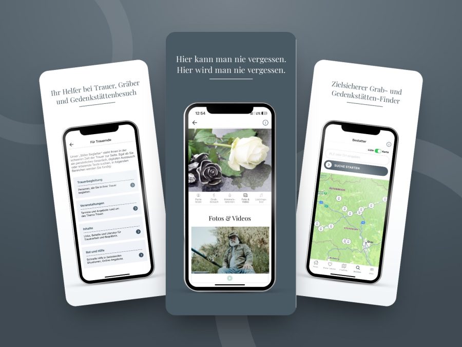 Screens der Stiller Begleiter App