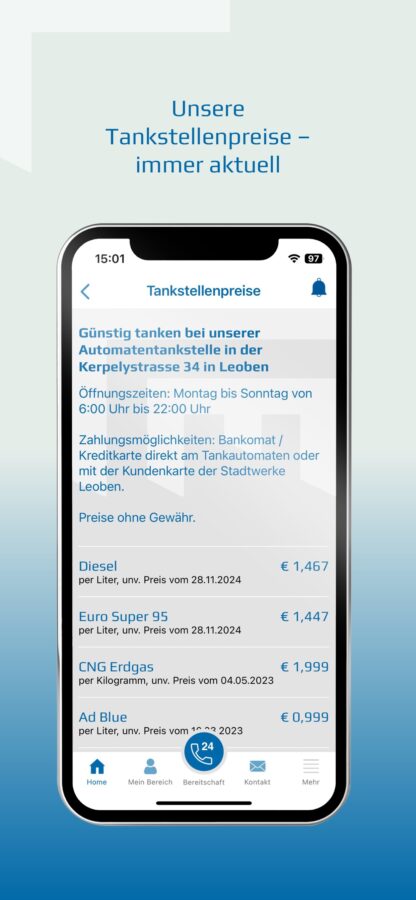 Stadtwerke Leoben App Screen 6