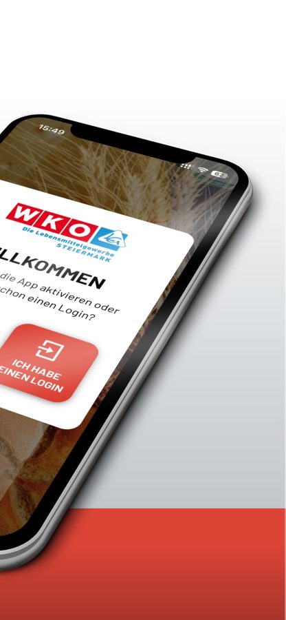 WKO Lebensmittelgewerbe App Screen 2